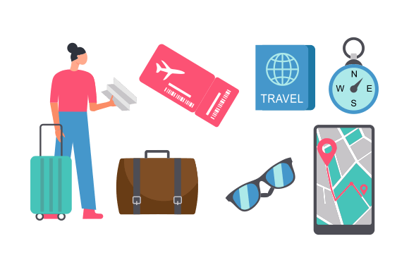 Download Travel Elements Logo Collection Vector - Logo Collection