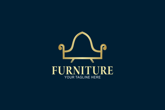 Download Elegant Furniture Logo with Golden Couch - Logo Collection