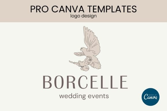 Download Wedding Agency Logo PRO Canva Template - Logo Collection