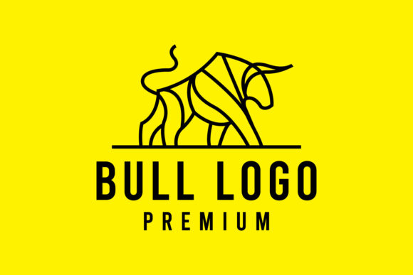 Download Abstract Bull Minimalist Logo Design - Logo Collection