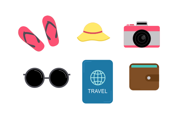 Download Travel Elements Logo Collection Vector - Logo Collection