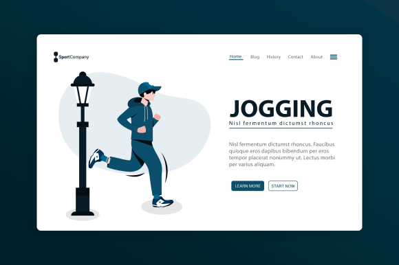 Download Website Illustration - Sport Jogging - Sport Collection