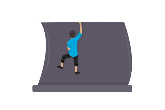 Download Sportsman Climbing Warped Wall - Sport Collection