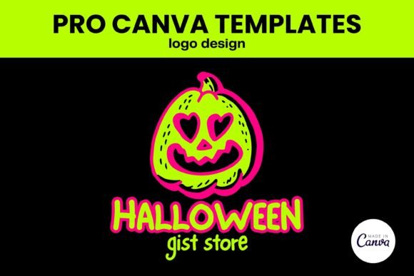 Download Halloween Logo Design PRO Canva Template - Logo Collection