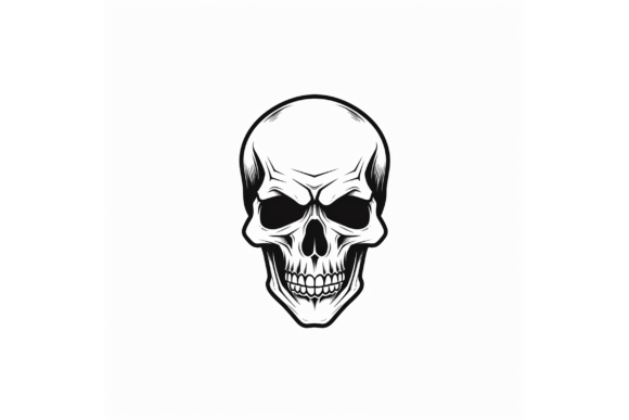Download Flaming Skull Logo Nail Hand Drawing - Logo Collection