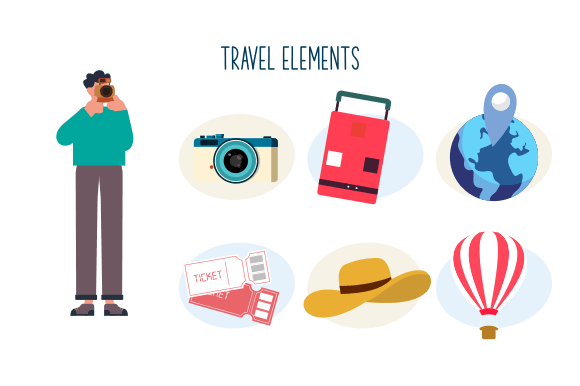 Download Travel Elements Logo Collection Vector - Logo Collection