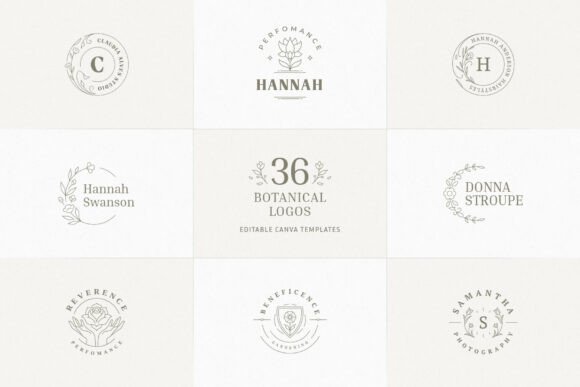 Download 36 Botanical Logo Templates | Canva - Logo Collection