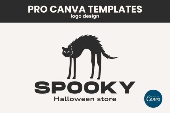 Download Halloween Store Logo PRO Canva Template - Logo Collection