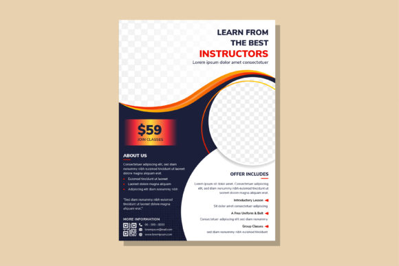Download Instructor Vertical Flyer Black Circle - Instructor Collection