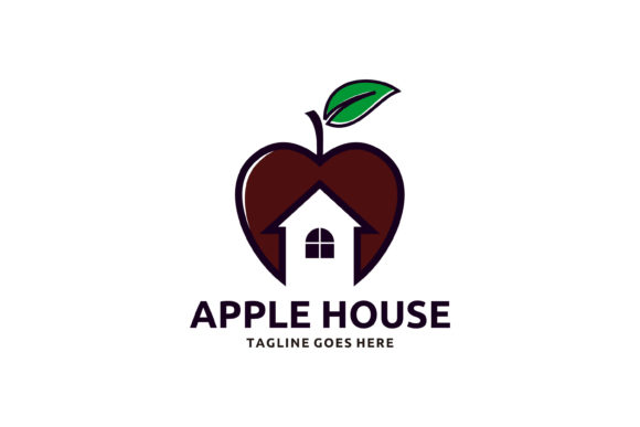 Download Apple House Minimalist Logo Design - Logo Collection