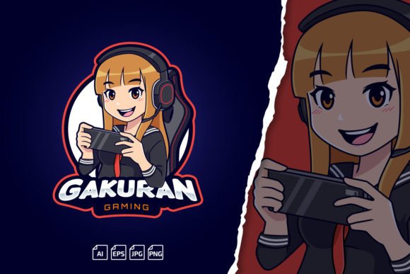Download Gakuran Gamer Girl Logo - Logo Collection