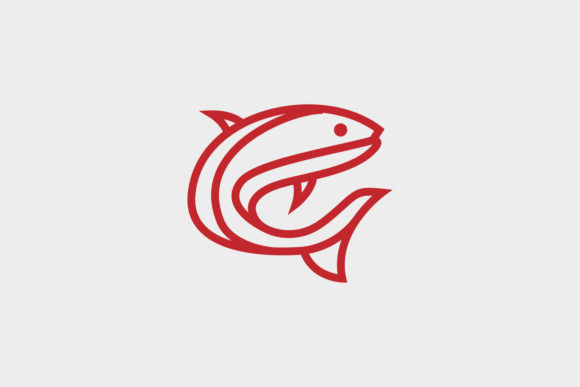 Download Fish Minimalist Logo Design Premium - Logo Collection