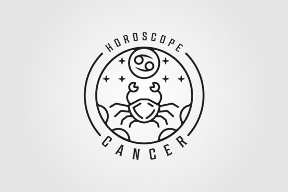 Download Crab Zodiac of Cancer Logo Line Art - Logo Collection