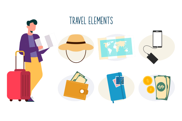 Download Travel Elements Logo Collection Vector - Logo Collection