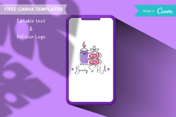 Download Canva Logo Templates - Candles and Towel - Logo Collection