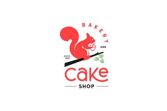 Download Bakery Logo Ideas Organic Cake Squirrel - Logo Collection