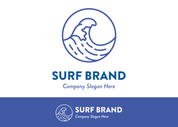 Download Ocean Waves Surfing Logo Ideas 3 - Logo Collection