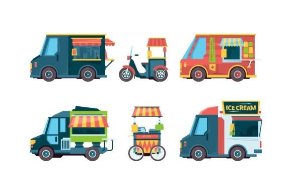 Download Food Truck. Pushcart Picking Transport - Sport Collection