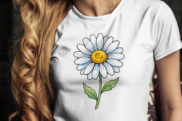 Download Single White Daisy Flower Design - Flower Collection