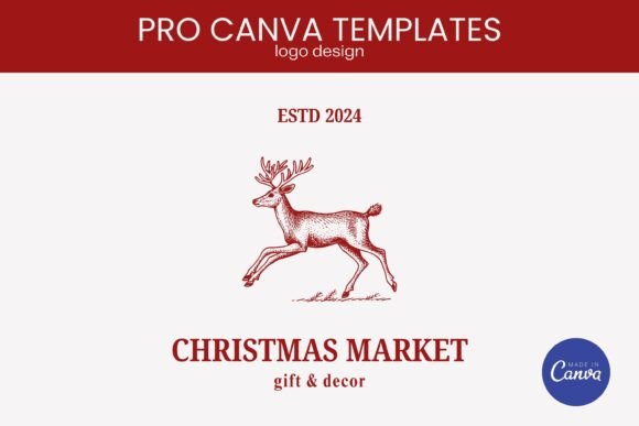 Download Christmas Market Logo Canva Template - Logo Collection