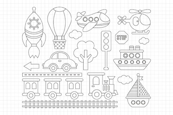 Download Transportation Digital Stamp (DS01) - Sport Collection